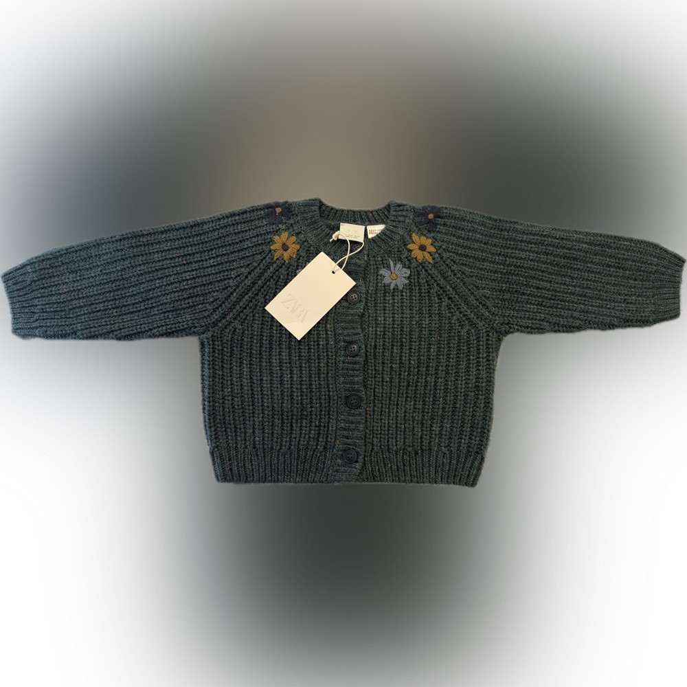 18m Zara Floral Cardigan NWT